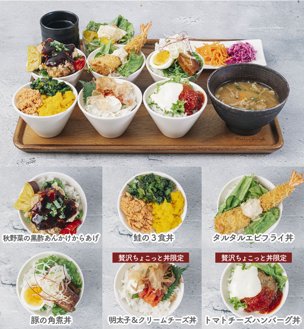 贅沢ちょこっと丼