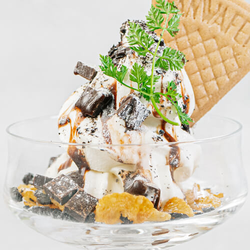 写真：チョコレートキッズパフェ