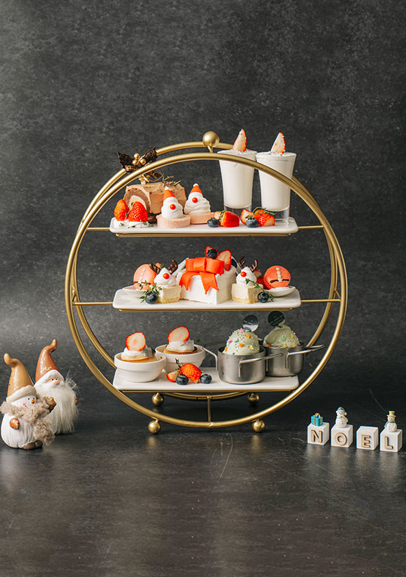 写真：クリスマスアフタヌーンティセット