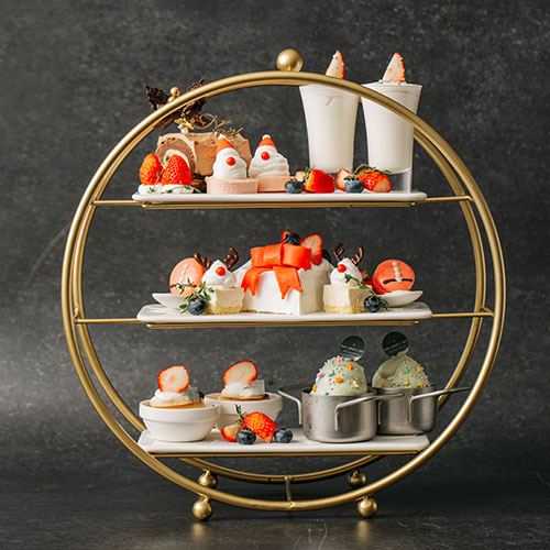 写真：クリスマスアフタヌーンティセット